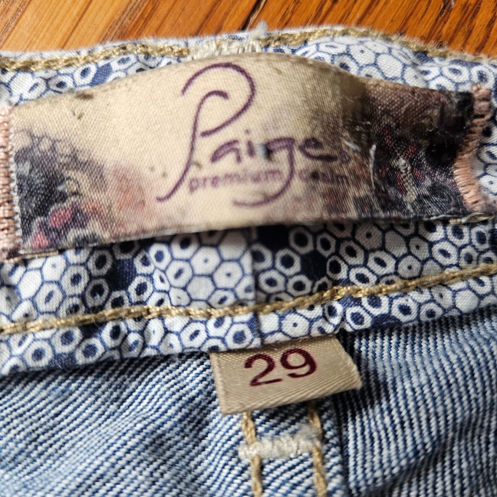 Paige Premium Denim Women's Jeans Size 29 Blue Wash Skinny Leg Pants - Picture 8 of 14
